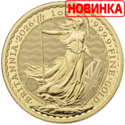 ЗОЛОТАЯ МОНЕТА БРИТАНИЯ, 1oz, 2026, 100£