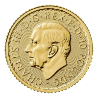 ЗОЛОТАЯ МОНЕТА БРИТАНИЯ, 1/10oz, 10£