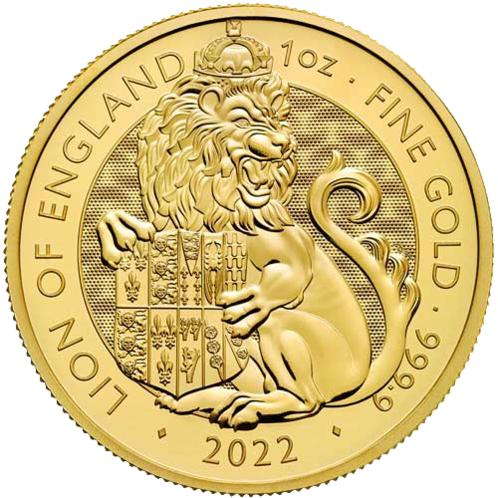 КОРОЛЕВСКИЕ ЗВЕРИ ТЮДОРОВ,ЛЕВ АНГЛИИ , 1oz, 100£