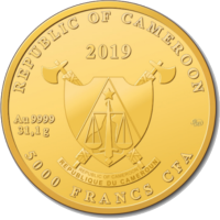 АЛЕКСАНДР НЕВСКИЙ, 1oz, 2019, 5000₣