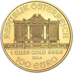 АВСТРИЙСКИЙ ФИЛАРМОНИК, 1oz, 100€