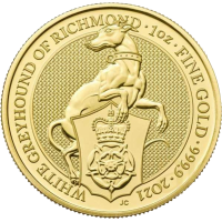 БЕЛАЯ БОРЗАЯ РИЧМОНДА (Грейхаунд), 1oz, 100£