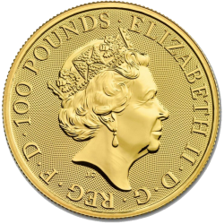 КОРОЛЕВСКИЕ ЗВЕРИ ТЮДОРОВ,ЛЕВ АНГЛИИ , 1oz, 100£