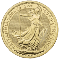 ЗОЛОТАЯ МОНЕТА БРИТАНИЯ, 1oz, 2026, 100£